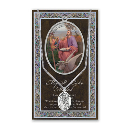 Saint Luke Biography Pamphlet and Patron Saint Medal