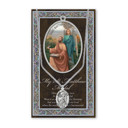 Saint Matthew Biography Pamphlet and Patron Saint Medal