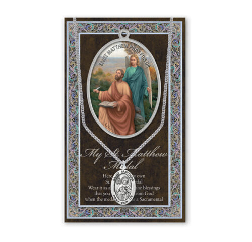 Saint Matthew Biography Pamphlet and Patron Saint Medal