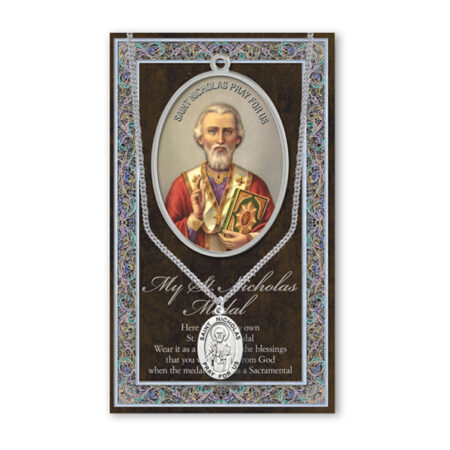 Saint Nicholas Biography Pamphlet and Patron Saint Medal