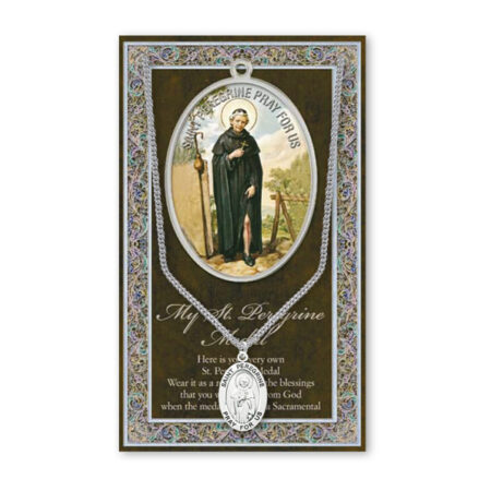 Saint Peregrine Biography Pamphlet and Patron Saint Medal