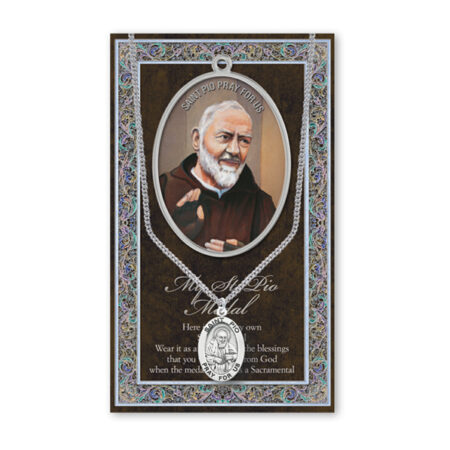 Saint Pio Biography Pamphlet and Patron Saint Medal