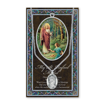 Saint Raphael Biography Pamphlet and Patron Saint Medal