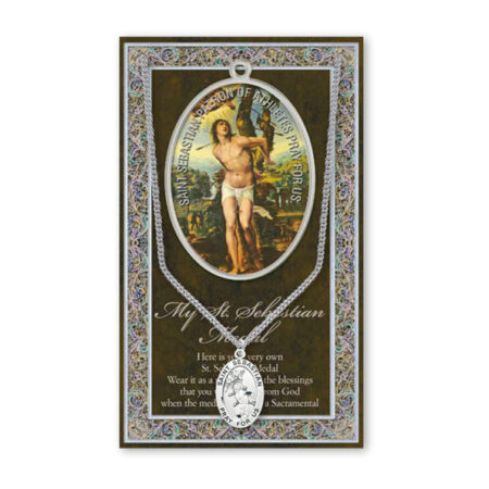 Saint Sebastian Biography Pamphlet and Patron Saint Medal