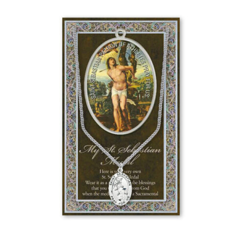 Saint Sebastian Biography Pamphlet and Patron Saint Medal