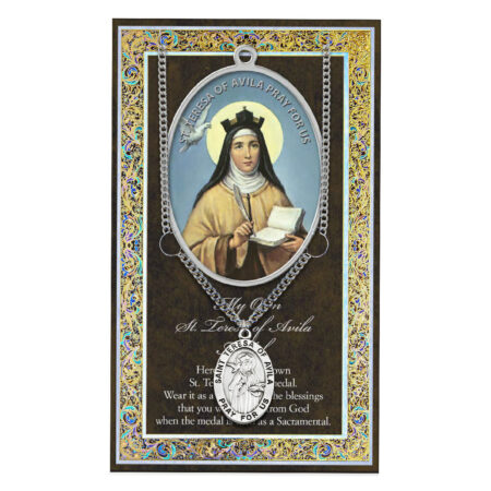 Saint Hubert Biography Folder and Patron Saint Medal