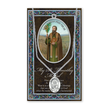 Saint Timothy Biography Pamphlet and Patron Saint Medal