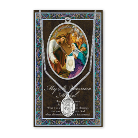 Saint Veronica Biography Pamphlet and Patron Saint Medal