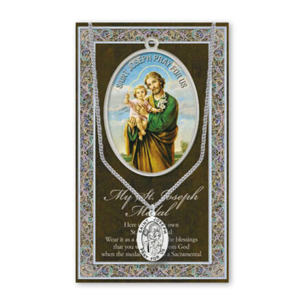 Saint Joseph Biography Pamphlet and Patron Saint Medal