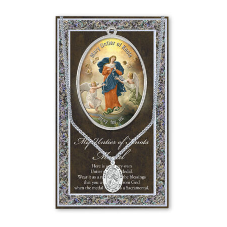 Our Lady Untier of Knots Biography Pamphlet and Patron Saint Medal