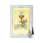 Pearlized First Communion Girl Picture Frame