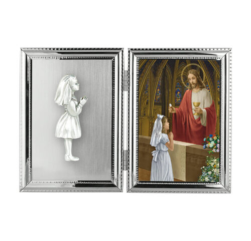 First Communion Girl Double Picture Frame