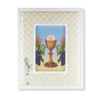 First Communion Boy Pearlized Padded Frame