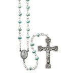 Fresh Water Light Blue Pearl Rosary