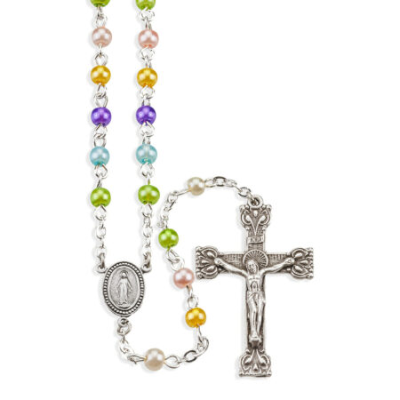 Multi-Color Imitation Pearl Rosary