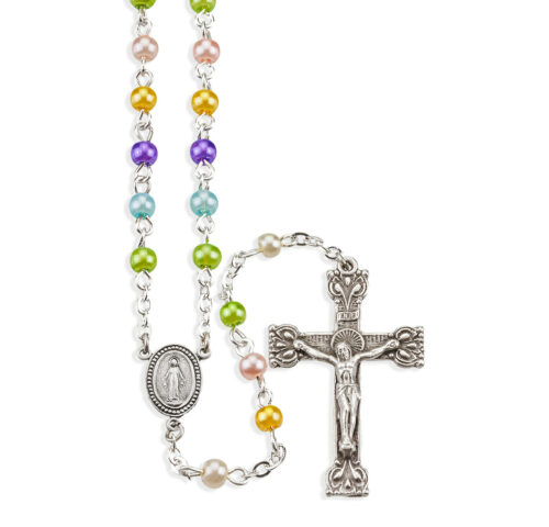 Multi-Color Imitation Pearl Rosary