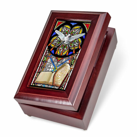 Mahogany Confirmation Music Box