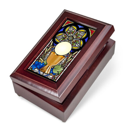 Wood-Tone Communion Music Box