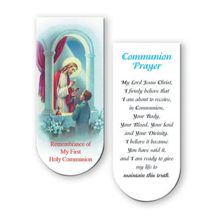 Boys Communion Magnetic Bookmark