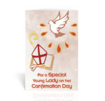 Holy Spirit Young Lady Confirmation Greeting Card