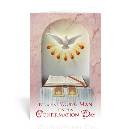 Holy Spirit Young Man Confirmation Greeting Card