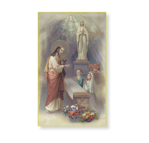 First Communion Paper Holy Card