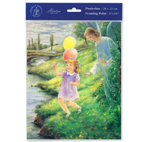 Guardian Angel with Girl Print