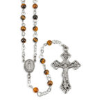 Genuine Tiger Eye Bead Rosary