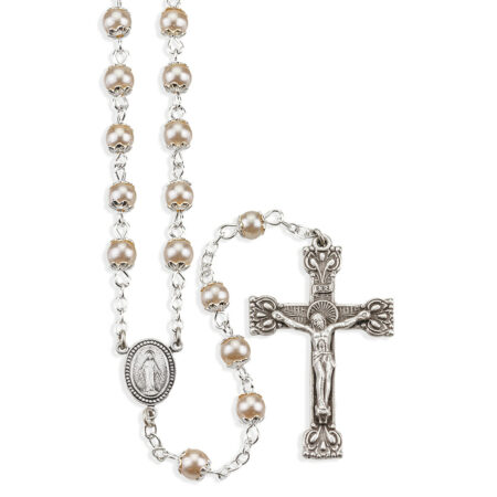 Imitation Pearl Rosary
