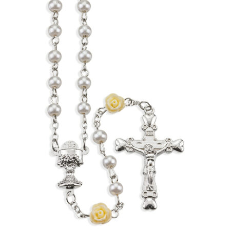 Rosebud First Communion Rosary