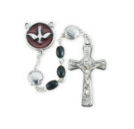 5x7mm Black Oval RCIA Rosary