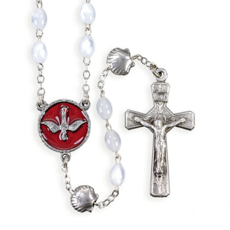 5x7mm White Pearl RCIA Rosary
