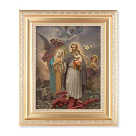 St. Joseph "Terror of Demons" Satin Gold Framed Art
