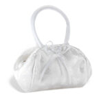 White Satin First Communion Purse