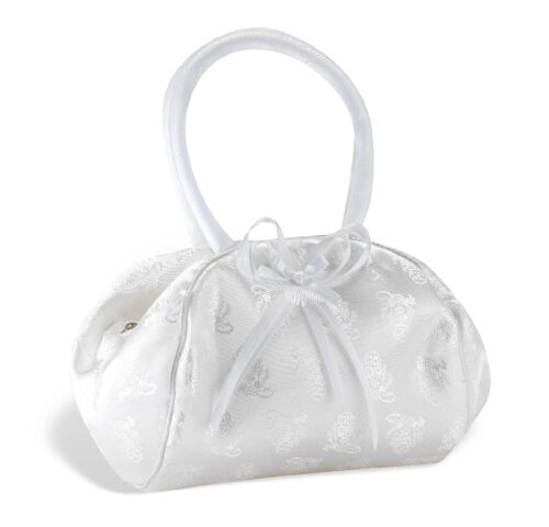 White Satin First Communion Purse
