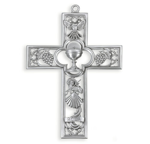 6" Genuine Pewter RCIA Cross
