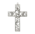 6" Genuine Pewter First Communion Boy Cross
