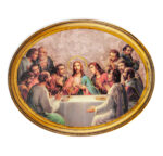 Last Supper Antiqued Wood Plaque