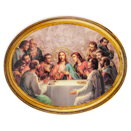 Last Supper Antiqued Wood Plaque