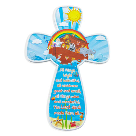 Noah's Ark Poly Resin Childrens Cross