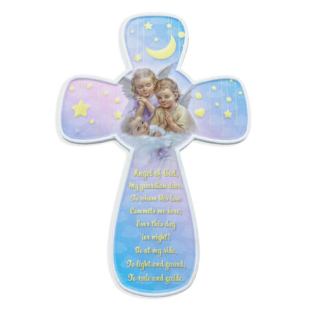 Guardian Angels Poly Resin Childrens Cross
