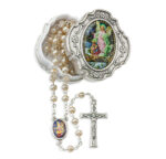 Guardian Angel Rosary with Keepsake Box