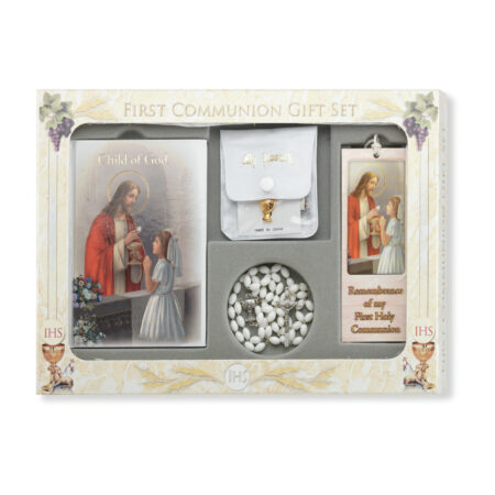 6 Piece Deluxe Girls First Communion Gift Set