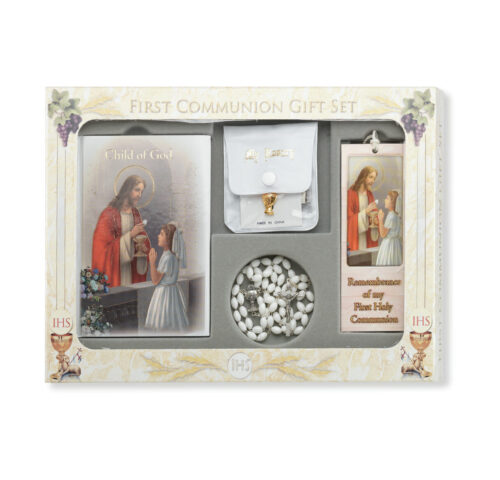 6 Piece Deluxe Girls First Communion Gift Set
