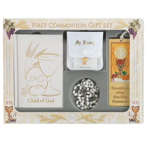 6 Piece Deluxe Girls First Communion Gift Set