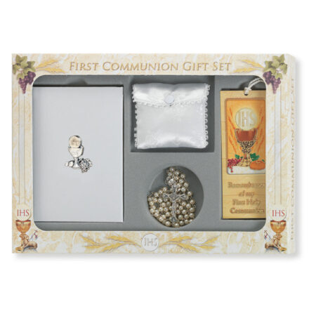 6 Piece Deluxe Girls First Communion Gift Set