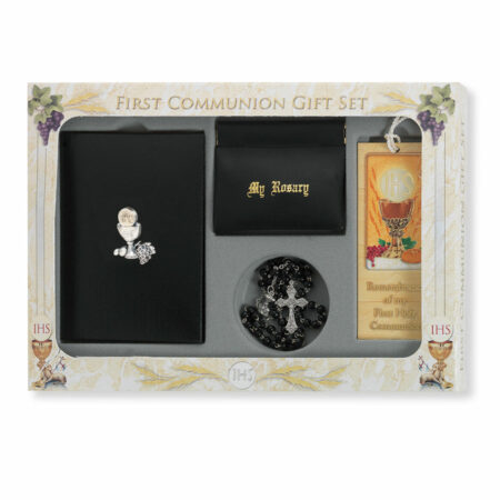 6 Piece Deluxe Boys First Communion Gift Set