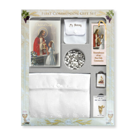 7 Piece Deluxe Girls First Communion Gift Set