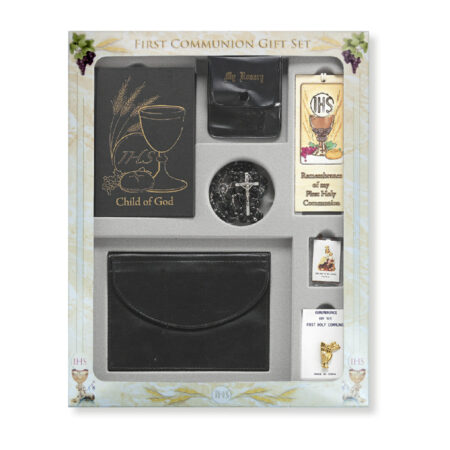 7 Piece Deluxe Boys First Communion Gift Set