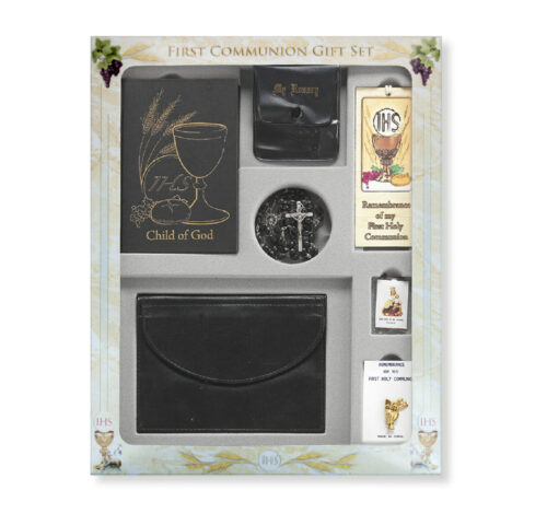 7 Piece Deluxe Boys First Communion Gift Set
